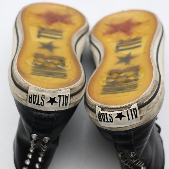 Converse X John Varvatos Men's 10 Women's 12 Studded Hi Leather Black 125707C - Picture 12 of 14